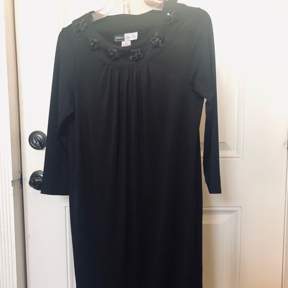Ladies Designer Simply Chloe Black Dress Size XS - Picture 4 of 6